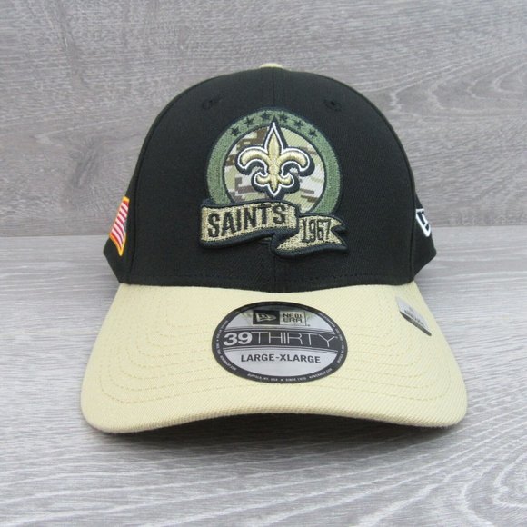 New Era 39THIRTY New Orleans Saints Salute To Service Hat Cap Size Large XL NEW - Picture 2 of 11